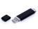 USB 3.0- флешка промо на 128 Гб прямоугольной классической формы - черный