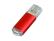 USB 3.0- флешка на 64 Гб с прозрачным колпачком - красный