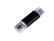 USB 2.0/micro USB/Type-C- флешка на 64 Гб - черный