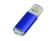 USB 3.0- флешка на 64 Гб с прозрачным колпачком - синий