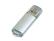 USB 3.0- флешка на 64 Гб с прозрачным колпачком - серебристый